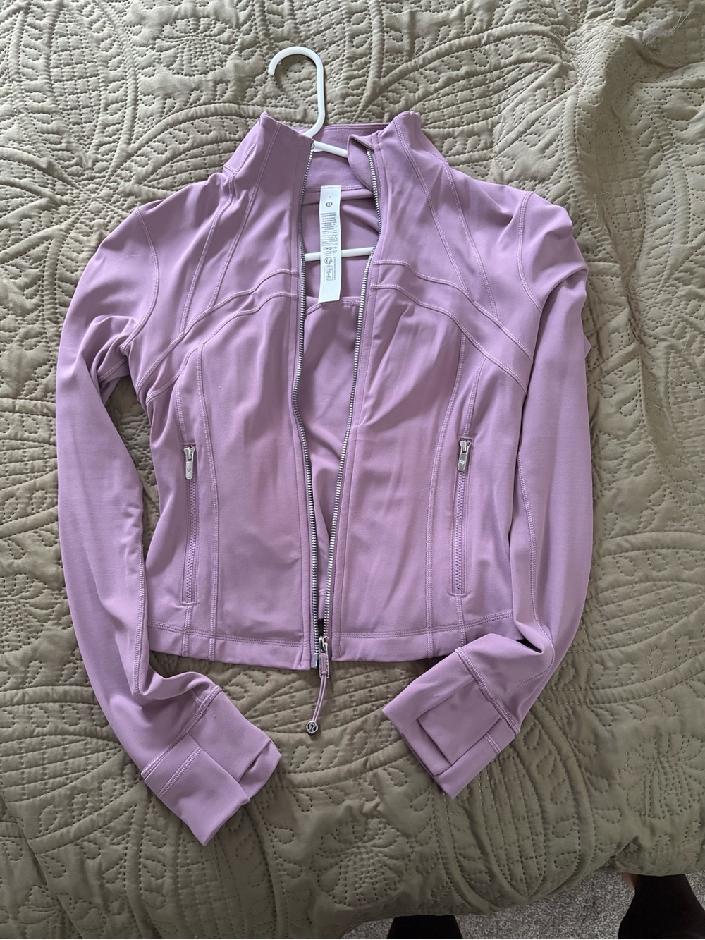 lululemon athletica Lavender-Pink silver Zip Jacket define jacket